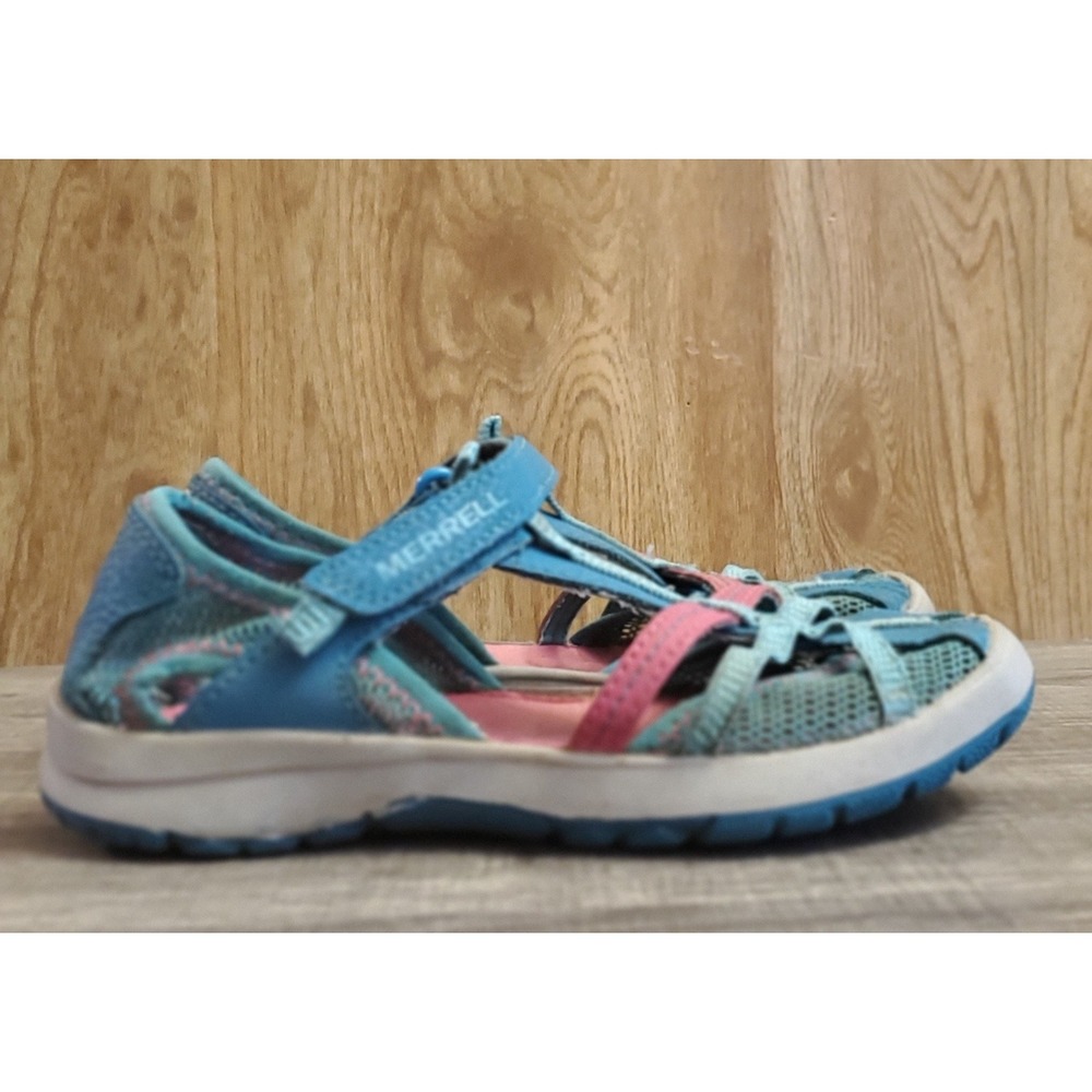 Merrell Dragonfly Sandals Youth Size 1 Blue Pink